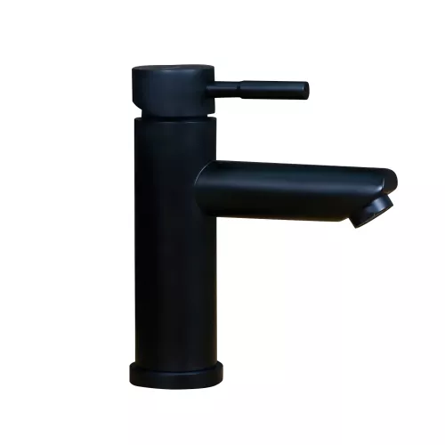 Смеситель д/ум MELANA-610101B Tondo нерж.сталь, однорычажный, черный, литой излив, Выбрать цвет: Черный, изображение 2