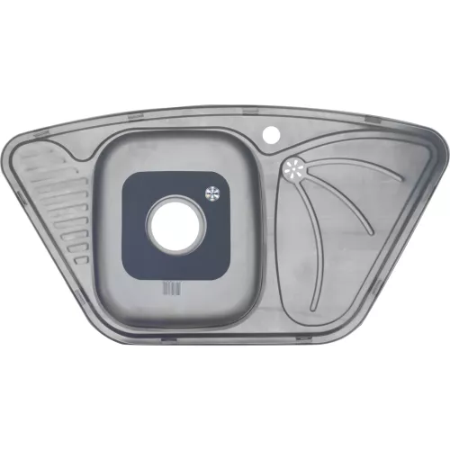 Мойка 9550А MELANA 0,8/180 врезная  с сифоном, изображение 4