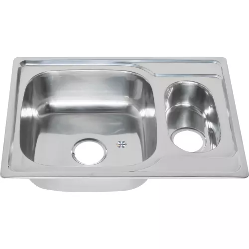 Мойка 6950S U MELANA 0,6/0,8/160 1,5-я чаша врезнаяс сифоном, Внешний вид: толщина 0,6