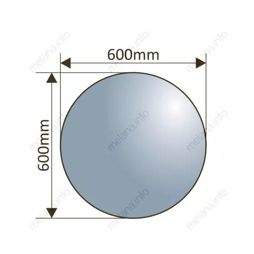 Зеркало с LED-подсветкой MELANA-600 (MLN-LED088), изображение 4