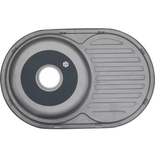 Мойка 7750 U MELANA 0,6/0,8/180 врезная  с сифоном, Внешний вид: толщина 0,6, изображение 3