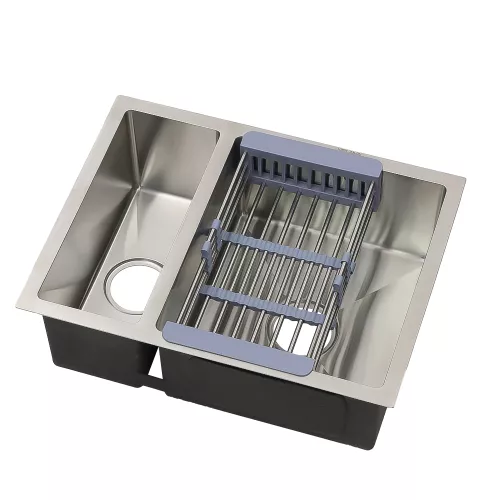 Мойка H57544 MELANA ProfLine 3,0/200 САТИН врезная  с коландером, изображение 6