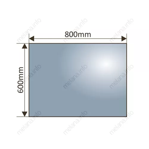 Зеркало с LED-подсветкой MELANA-8060 подогрев / часы / космет.зеркало, 80х60см, изображение 2
