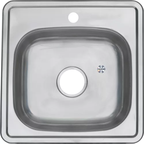 Мойка 4848 MELANA 0,6/160 врезная  с сифоном, Внешний вид: с сифоном, изображение 2