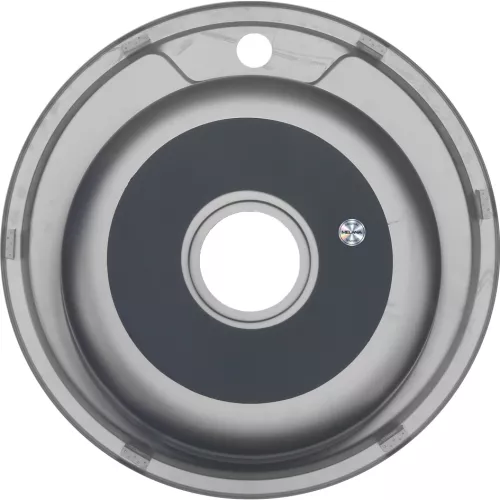 Мойка 490 MELANA 0,8/180 врезная  с сифоном, Выбрать размер: 49х49х18, изображение 4