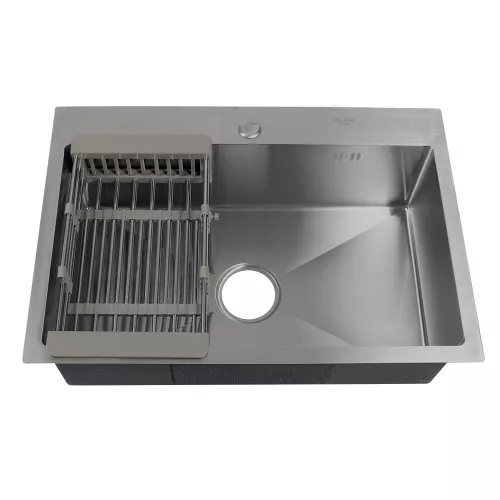 Мойка H6545 MELANA ProfLine 3,0/200 САТИН врезная  с коландером