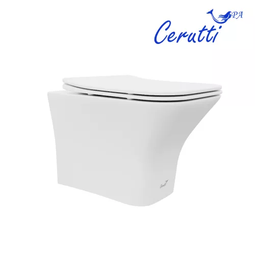 Унитаз Ceruttispa VETTORE Aria MW CT9242 подвесной безободковый белый матовый, изображение 5