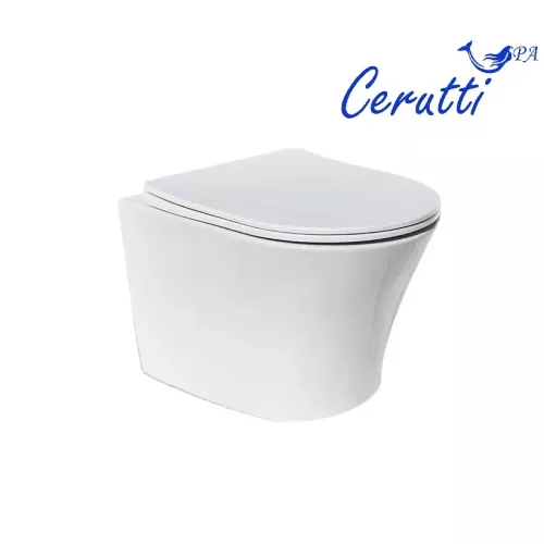 Унитаз Ceruttispa CT7837  ADIGE Aria подвесной безободковый, изображение 3