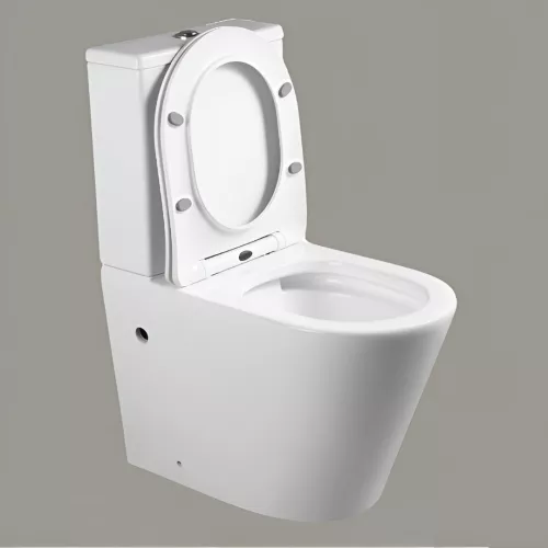 Унитаз Ceruttispa  SELLA GW CT9864 напольный безободковый белый, Выбрать цвет: Белый, изображение 2