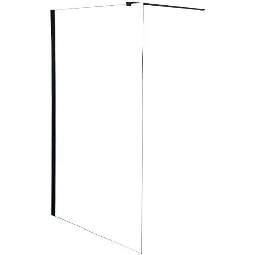 Душевая перегородка PARLY  T100G, Цвет стекла: прозрачное, Цвет профиля: Черный, Выбрать размер: 100, изображение 2