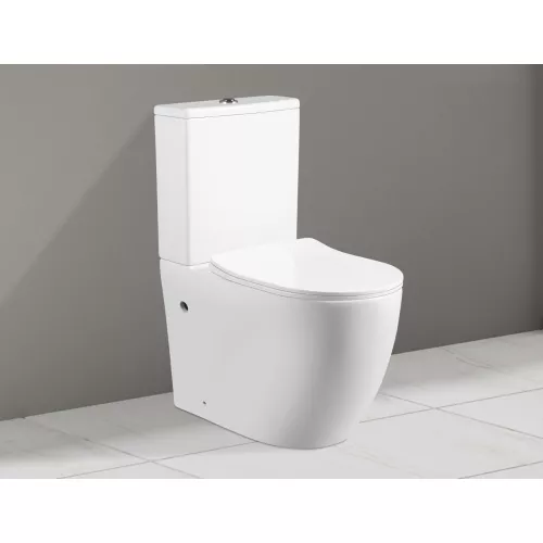 Унитаз Ceruttispa ORLTER CT9867  напольный безободковый белый, Выбрать цвет: Белый, изображение 2