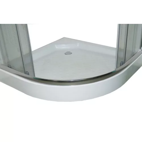 Душевой  уголок Z9111 PARLY с поддоном (90х90х193), Цвет стекла: с рисунком, Высота поддона: Низкий, Цвет профиля: Хром, Выбрать размер: 90х90, изображение 3