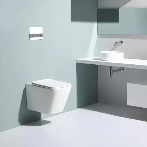 Унитаз Ceruttispa  MAIELLA Aria MW CT9164  подвесной безободковый белый матовый, Выбрать цвет: Белый матовый, изображение 4