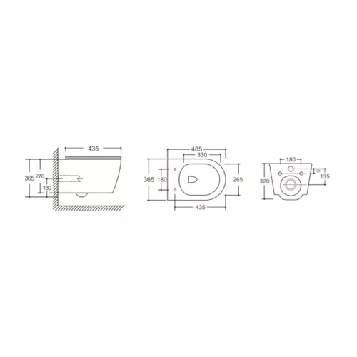 Унитаз Ceruttispa CT10016 SELLA Aria MBF подвесной безободковый, черный матовый, изображение 6