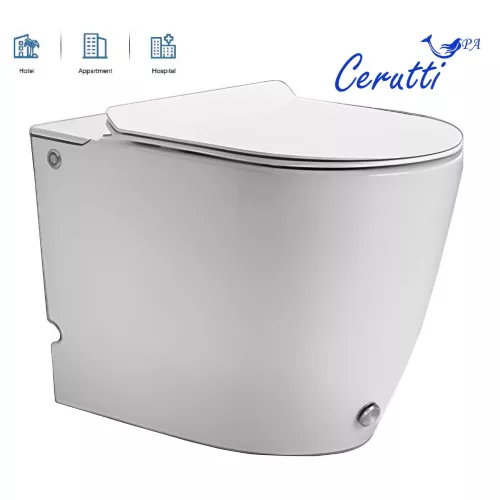 Унитаз  Cerutti SPA CT7264 BARBARIA Pulse приставной с функцией импульсного смыва, изображение 3