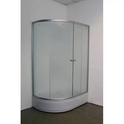 Душевой уголок ZFM1201R/L  PARLY с поддоном (120х80х195), Цвет стекла: матовое, Цвет профиля: Хром, Выбрать размер: 120х80, Ориентация: правая, изображение 4