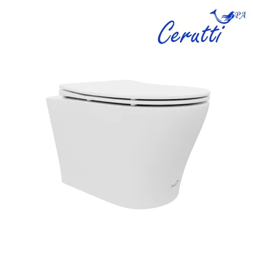 Унитаз Ceruttispa ADIGE Aria MW CT9245 подвесной безободковый белый матовый, изображение 4