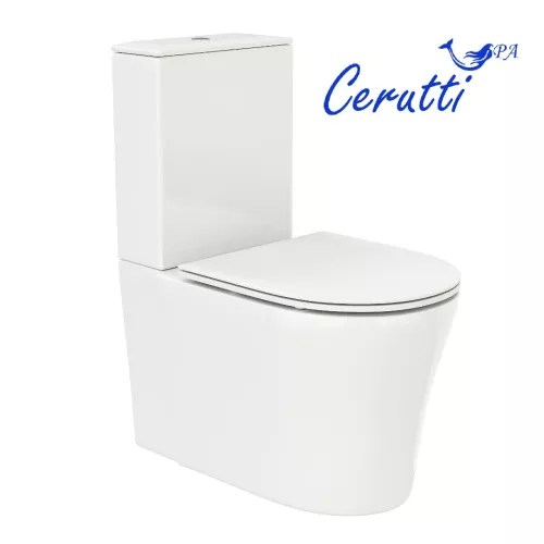 Унитаз Ceruttispa CT8916 SANTA напольный безободковый широкий, изображение 5