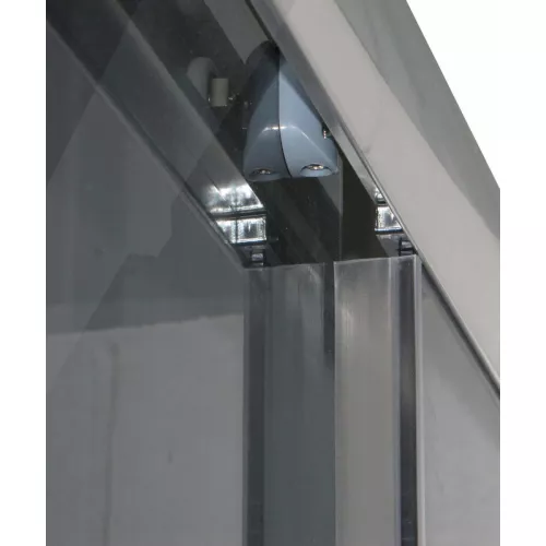 Душевой уголок Quadro QZ71S/QZ81S PARLY с поддоном, тонированное, Цвет стекла: тонированное, Цвет профиля: Хром, Выбрать размер: 100х70, изображение 7