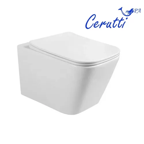 Унитаз Ceruttispa  MAIELLA Aria MW CT9164  подвесной безободковый белый матовый, Выбрать цвет: Белый матовый, изображение 6