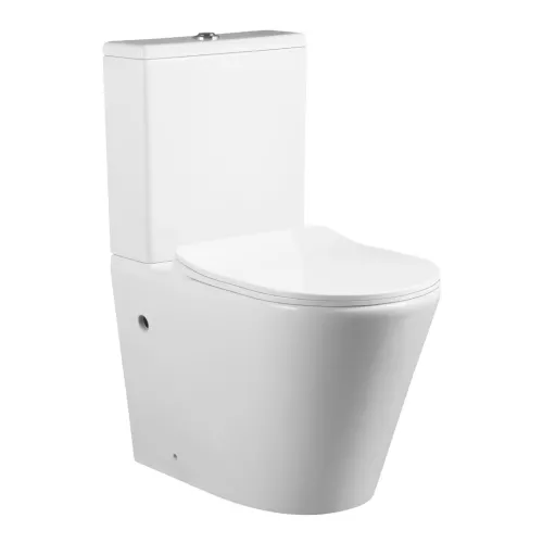 Унитаз Ceruttispa  SELLA GW CT9864 напольный безободковый белый, Выбрать цвет: Белый, изображение 5