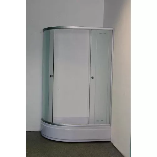 Душевой уголок ZFM1201R/L  PARLY с поддоном (120х80х195), Цвет стекла: матовое, Цвет профиля: Хром, Выбрать размер: 120х80, Ориентация: правая, изображение 5