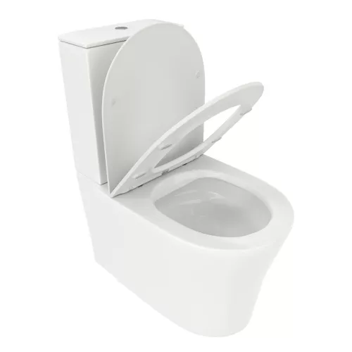 Унитаз Ceruttispa CT8916 SANTA напольный безободковый широкий, изображение 6