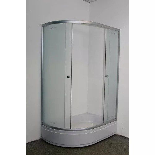 Душевой уголок ZFM1201R/L  PARLY с поддоном (120х80х195), Цвет стекла: матовое, Цвет профиля: Хром, Выбрать размер: 120х80, Ориентация: правая, изображение 6