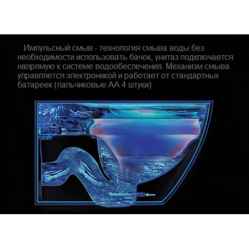 Унитаз  Cerutti SPA CT7264 BARBARIA Pulse приставной с функцией импульсного смыва, изображение 6