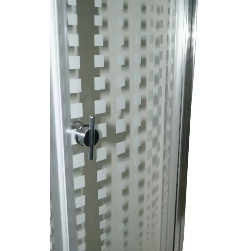 Душевой  уголок Z9011PARLY с поддоном, Цвет стекла: с рисунком, Высота поддона: Высокий, Цвет профиля: Хром, Выбрать размер: 90х90, изображение 4