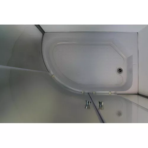 Душевой уголок ZFM1201R/L  PARLY с поддоном (120х80х195), Цвет стекла: матовое, Цвет профиля: Хром, Выбрать размер: 120х80, Ориентация: правая, изображение 7