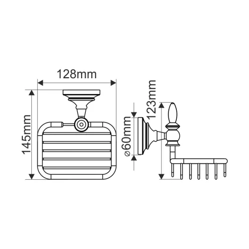 Мыльница металлическая MELANA золото MLN-820012, изображение 2