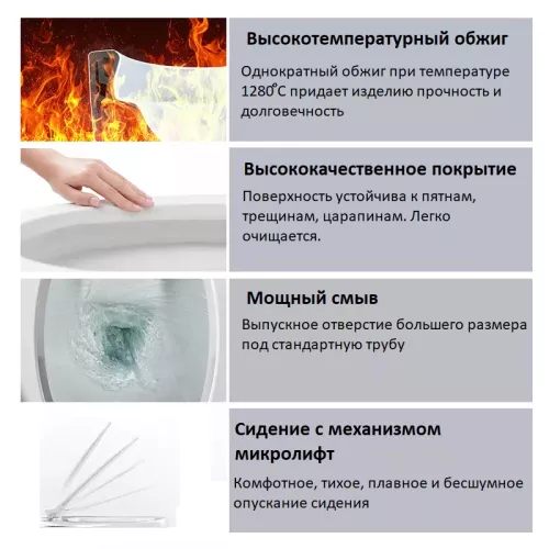 Унитаз Ceruttispa  SELLA GW CT9864 напольный безободковый белый, Выбрать цвет: Белый, изображение 8