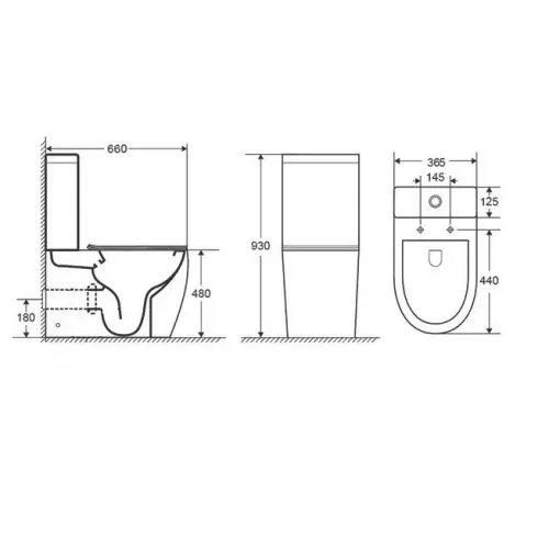 Унитаз Ceruttispa CT8708 CHIKA напольный безободковый высокий, изображение 8