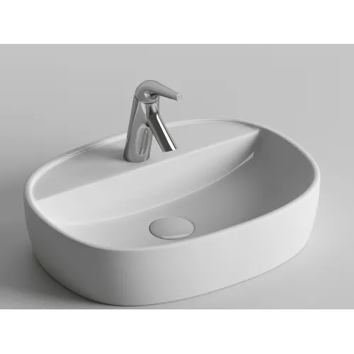 Умывальник Ceramica Nova накладной Element 500*380*120мм, с плоскостью под смеситель, Ширина , в см: 50, изображение 2