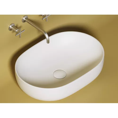 Умывальник чаша Ceramica Nova накладная овальная (цвет Белый Матовый) Element 600*415*135мм, Выбрать цвет: Белый матовый, изображение 2