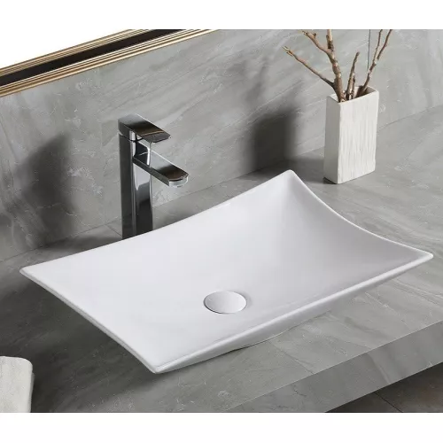 Раковина накладная прямоугольная CeramaLux 7701B, изображение 2