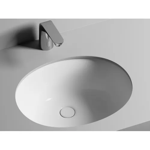 Санфаянс: Умывальник Ceramica Nova овальный встраиваемый под столешницу Element 510*420*195мм, с крепежом и шаблоном для установки 1 в магазине Акватория