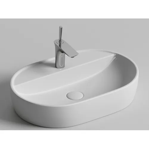 Умывальник Ceramica Nova накладной Element 600*400*125мм, с плоскостью под смеситель, Ширина , в см: 60, изображение 2