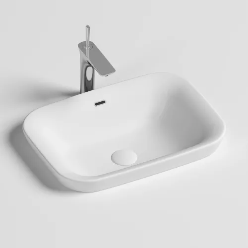 Санфаянс: Умывальник Ceramica Nova прямоугольный встраиваемый сверху в столешницу Element 580*400*150мм 1 в магазине Акватория