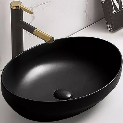 Раковина для ванной CeramaLux 78590B, Выбрать цвет: Чёрный