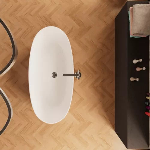 Отдельностоящая ванна Frank F7001 White  170х80, изображение 2