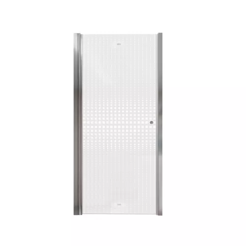 Дверь душевая  DE70/DE80/DE90  PARLY в нишу, Цвет стекла: с рисунком, Цвет профиля: Хром, Выбрать размер: 70, изображение 2