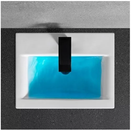 Раковина врезная прямоугольная CeramaLux 9393, Выбрать размер: 50, изображение 2