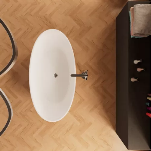 Отдельностоящая ванна Frank F6015/6016  White, Выбрать размер: 150х80, изображение 3