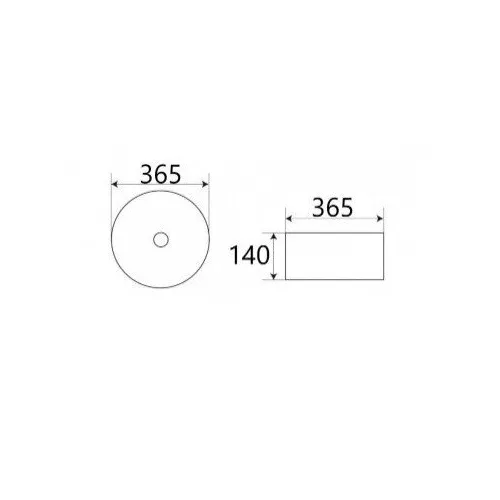Раковина для ванной накладная круглая CeramaLux C1114, изображение 4