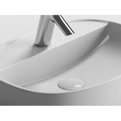 Умывальник Ceramica Nova накладной Element 500*380*120мм, с плоскостью под смеситель, Ширина , в см: 50, изображение 4