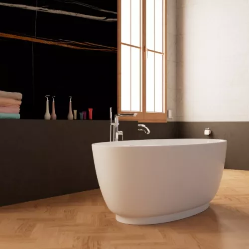 Отдельностоящая ванна Frank F6015/6016  White, Выбрать размер: 150х80, изображение 2