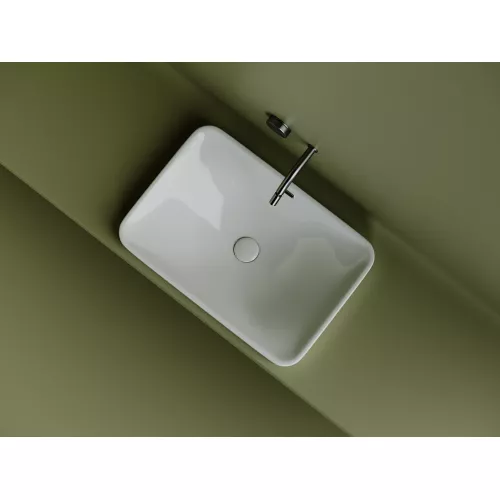 Ceramica Nova Умывальник прямоугольный встраиваемый сверху в столешницу Element 605*415*185мм, изображение 3
