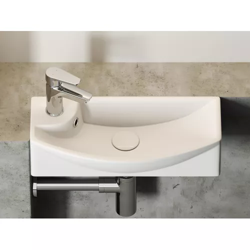 Умывальник Ceramica Nova подвесной прямоугольный с крепежом L/R Element 455*220*130мм, Ориентация: правая, изображение 4